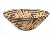A Pima Basketry Bowl Height 7 x diameter 19 5/8 inches.