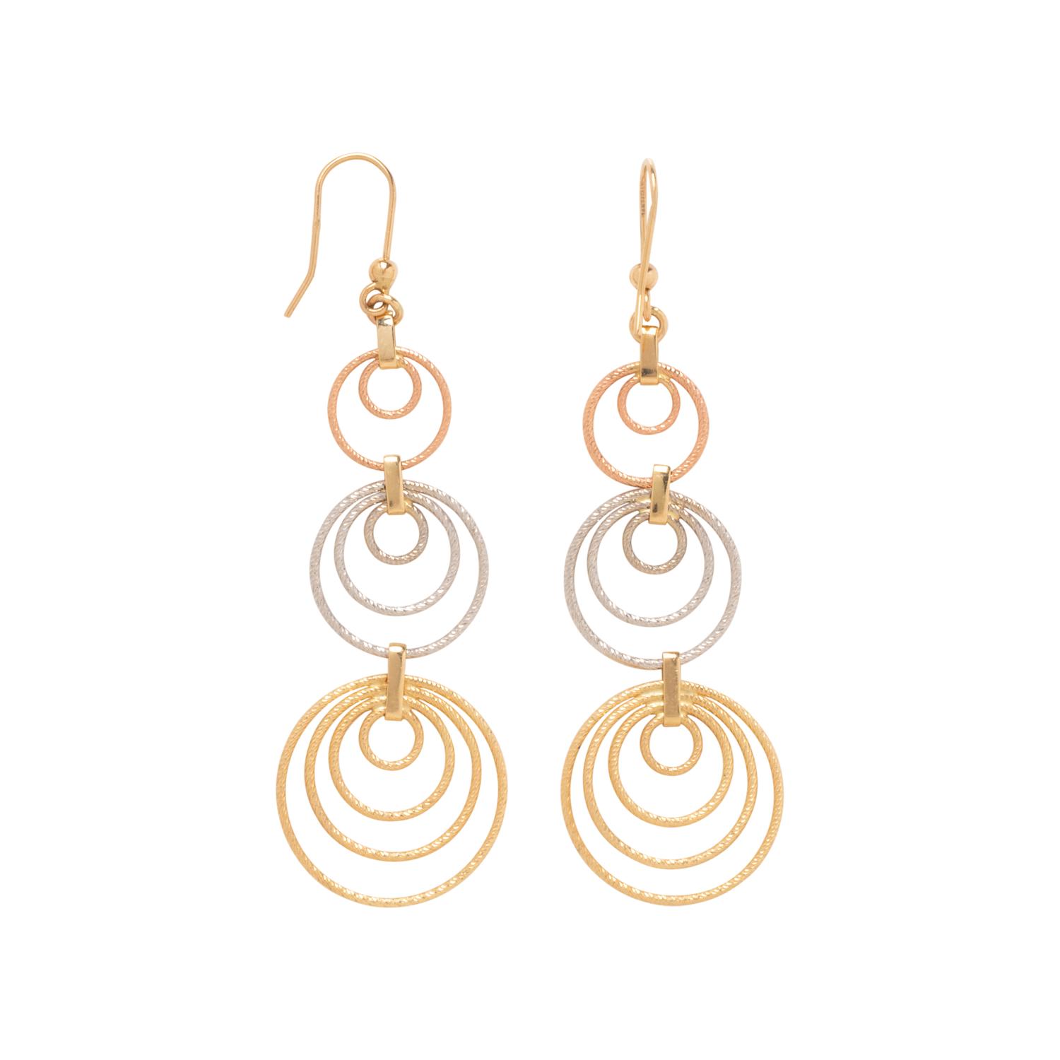 COLLECTION OF TRICOLOR GOLD JEWELRY