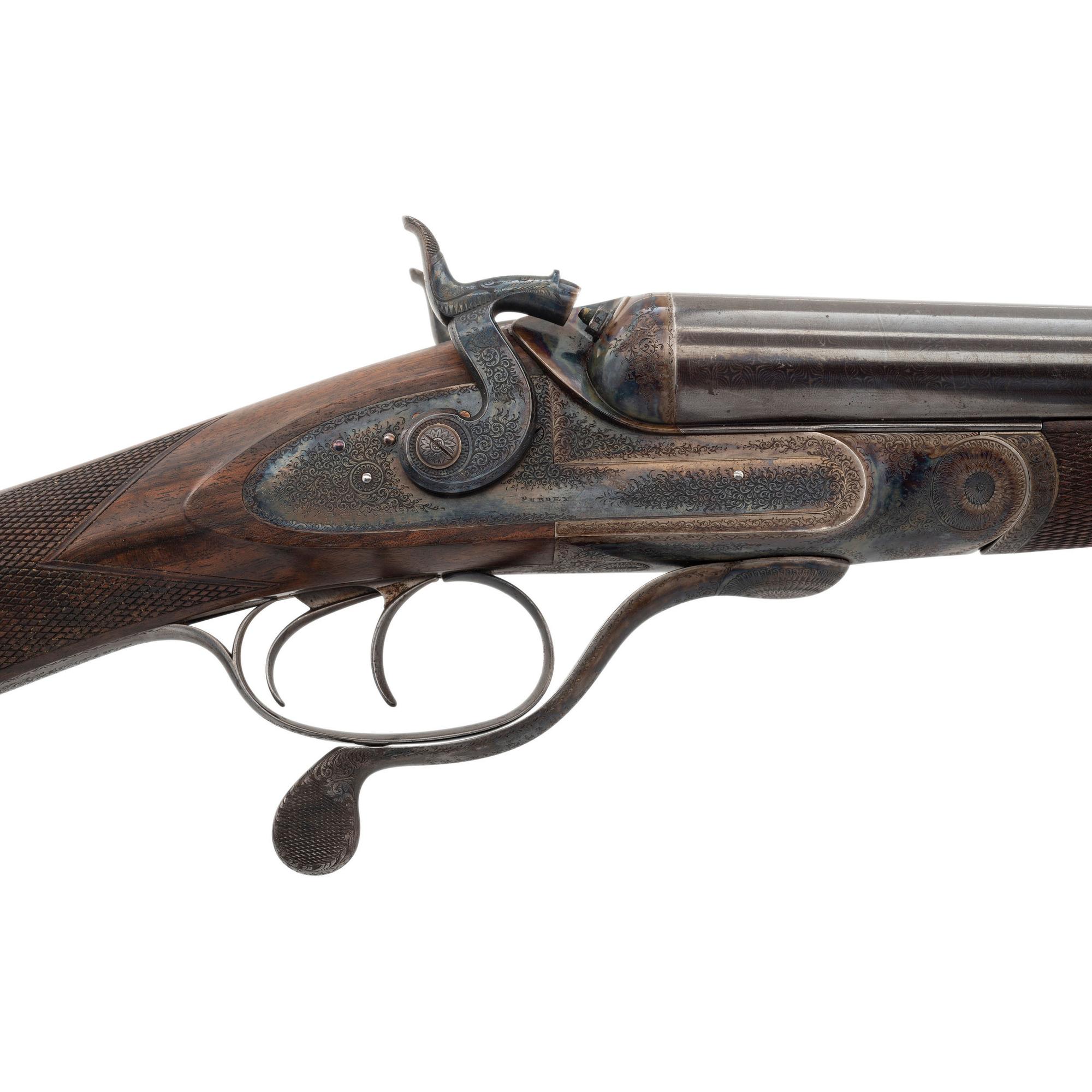 Purdey Hammer Gun 8 Gauge with Makers Case and Accessories