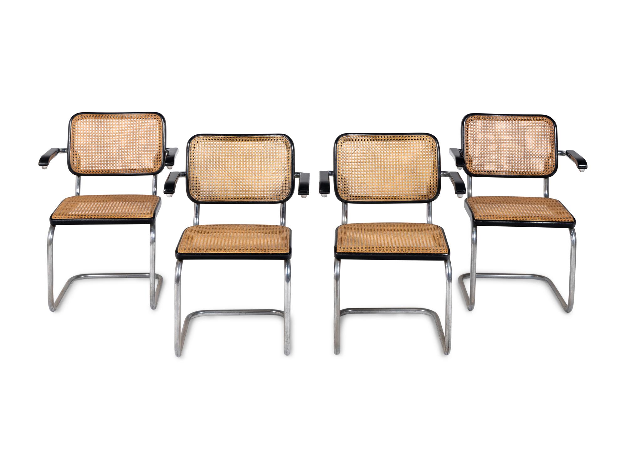Set of Four Cesca Chairs Stendig-Knoll, USA