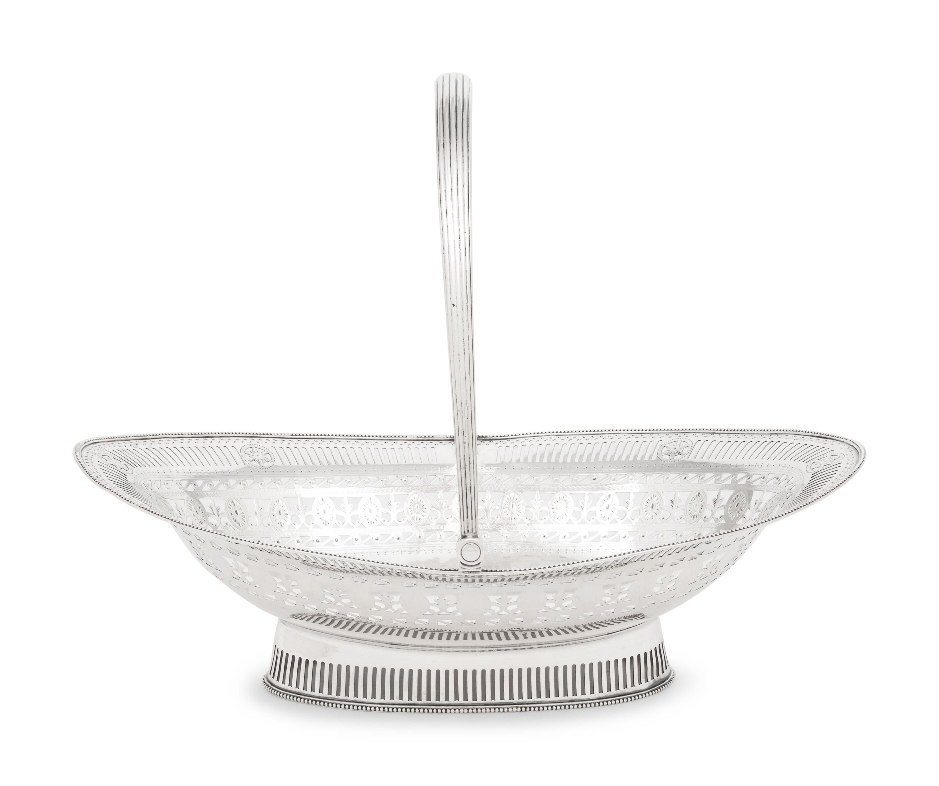 A George III Silver Centerpiece Basket