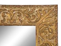 A Continental Rococo Style Foliate Carved Giltwood Framed Floor Mirror — 18TH/19TH CENTURY