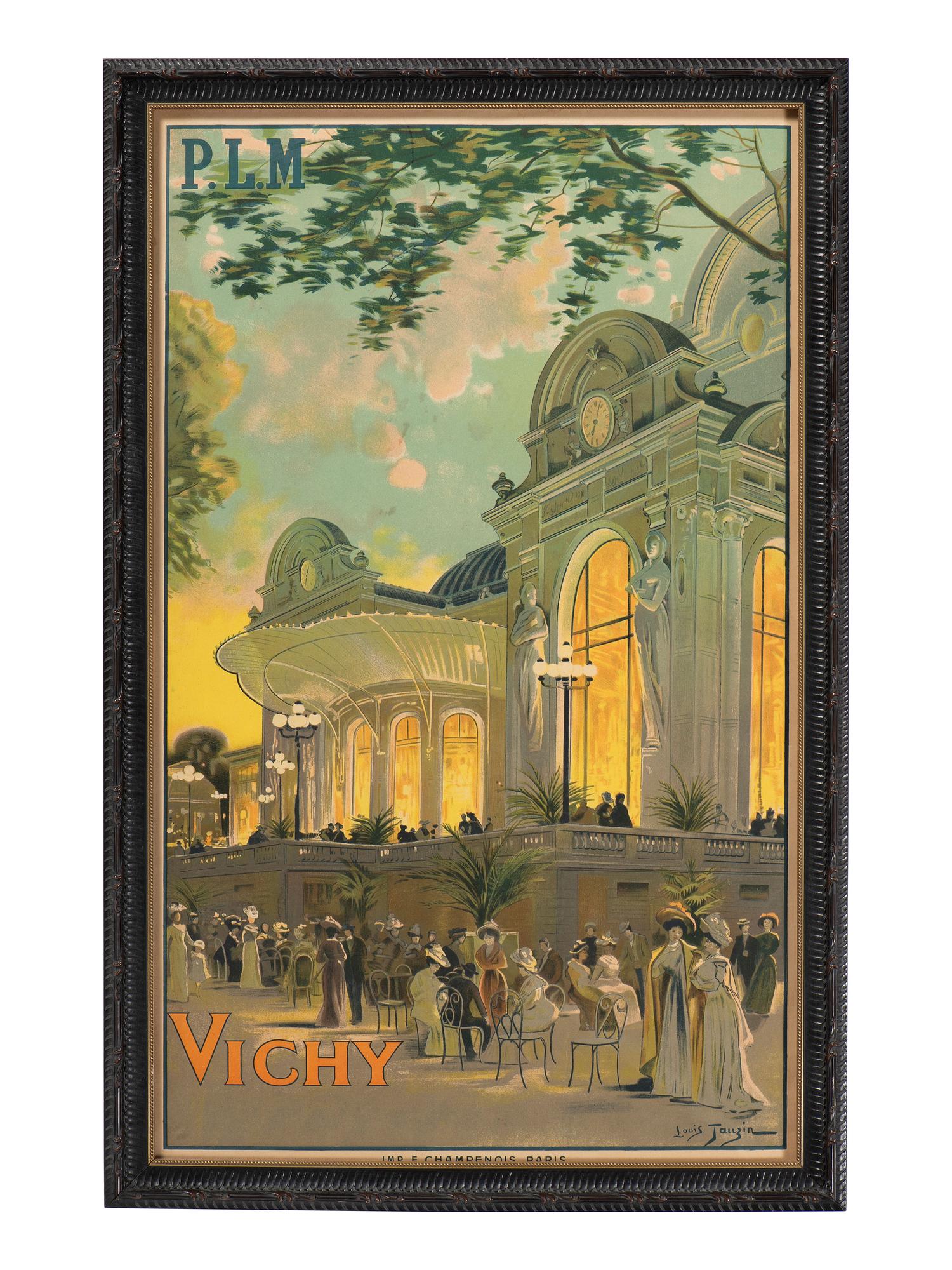 [TRAVEL]. TAUZIN, Louis, artist. Vichy / P.L.M. Paris: F. Champenois, [1911].