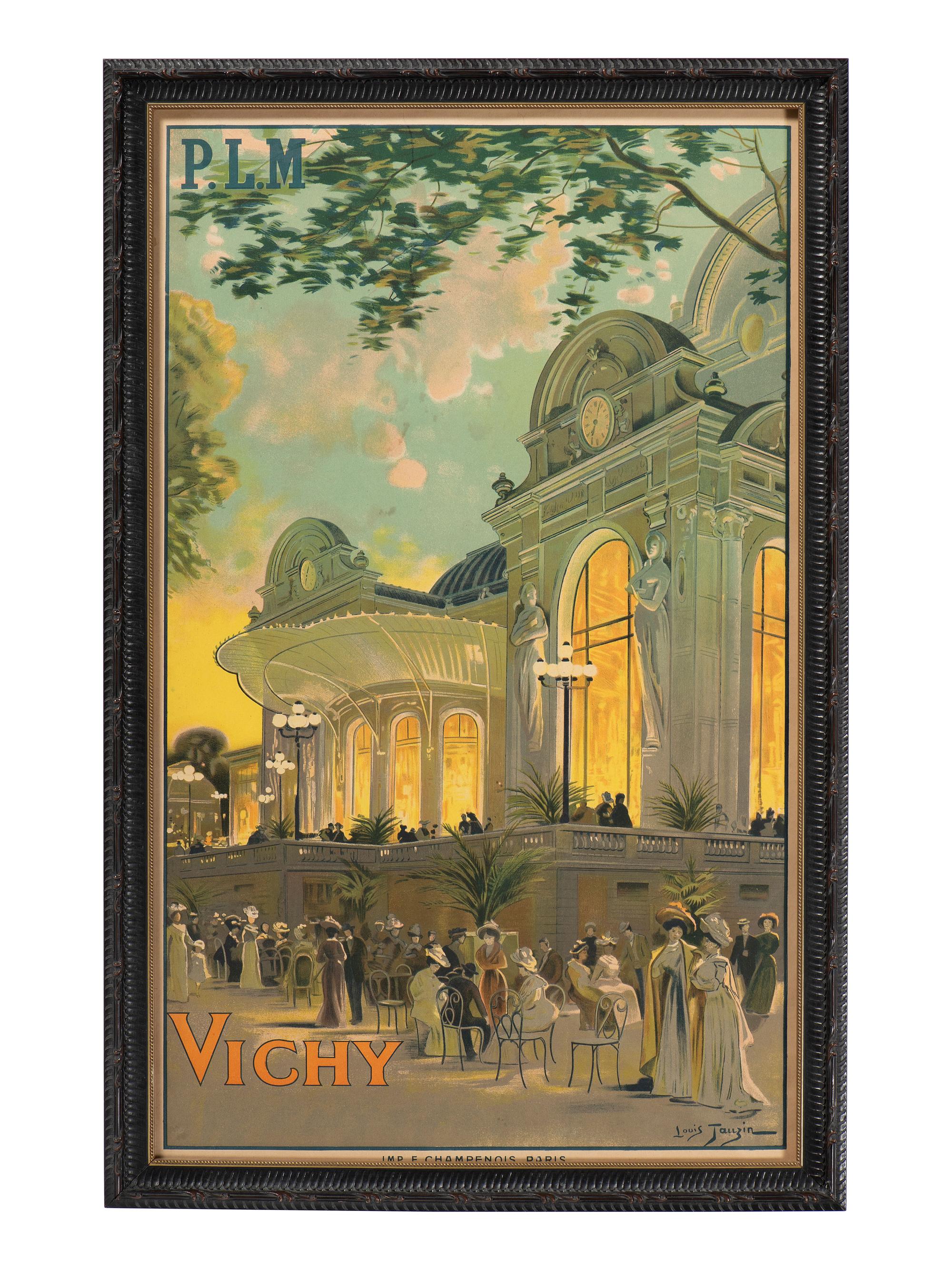 [TRAVEL]. TAUZIN, Louis, artist. Vichy / P.L.M. Paris: F. Champenois, [1911].