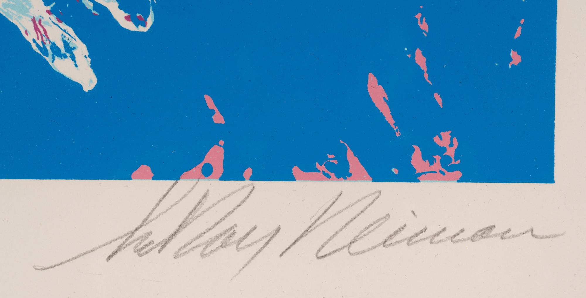 A Michael Jordan and LeRoy Neiman Signed Autograph 1991 Serigraph