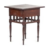 A Sheraton Turned Cherrywood One-Drawer Work Table