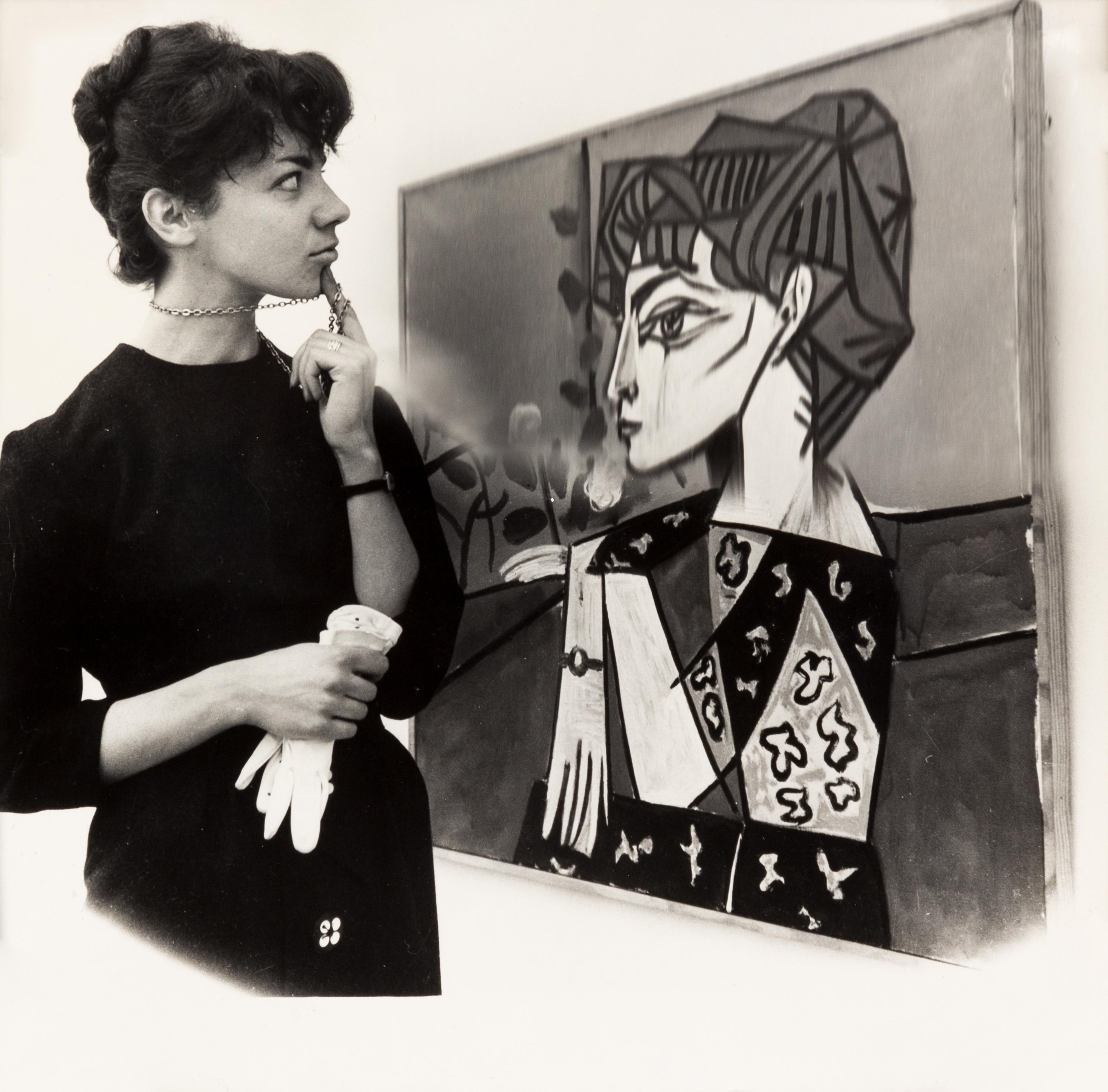 Weegee, (American, 1899-1968), Woman Viewing Picasso Painting at the Tate, 1960 together with 29 other gelatin silver prints by the art