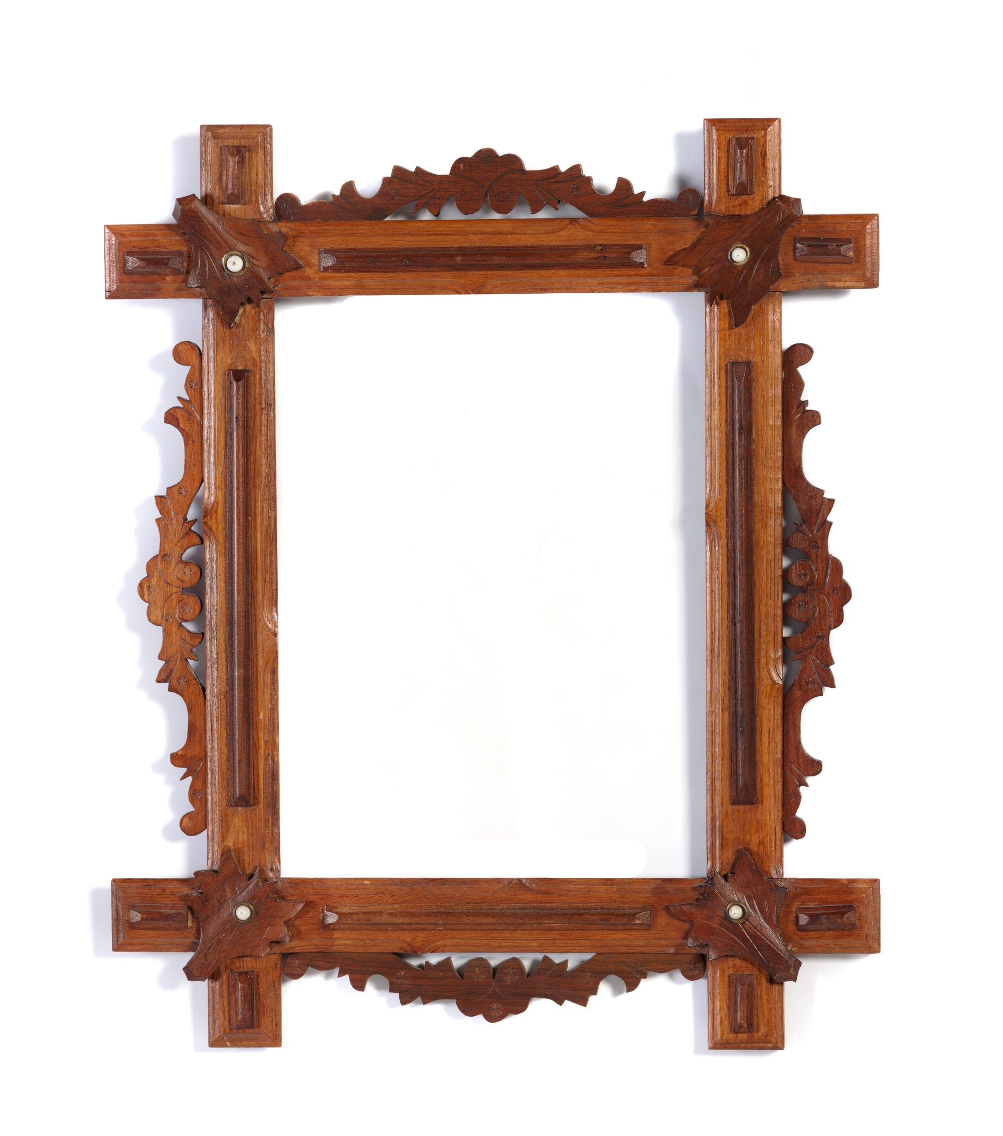 Four Adirondack Style Wood Picture Frames