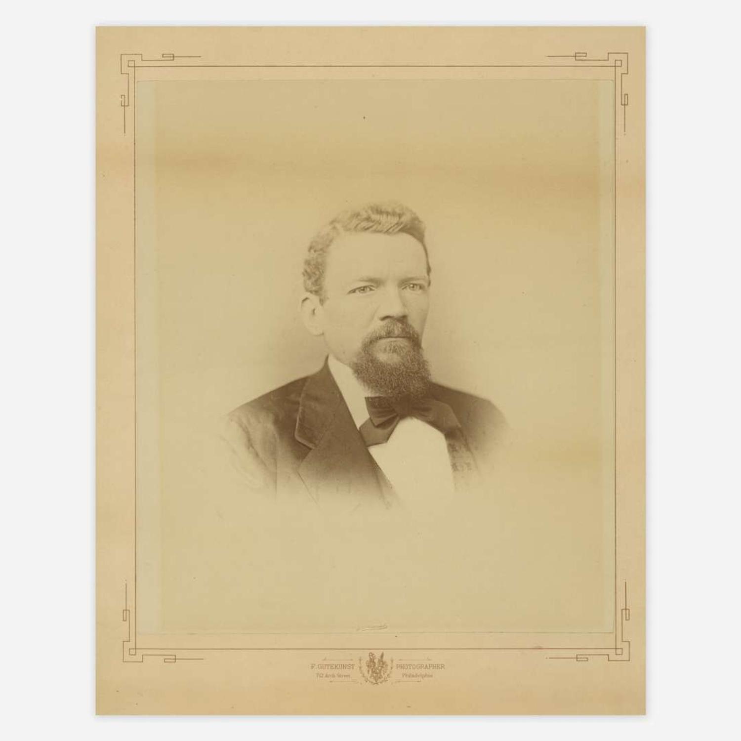 [Philadelphia] [Leary's Book Store] Portrait of Philadelphia Bookseller William A. Leary, Sr.