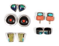 Five Pairs of Southwestern Earrings
