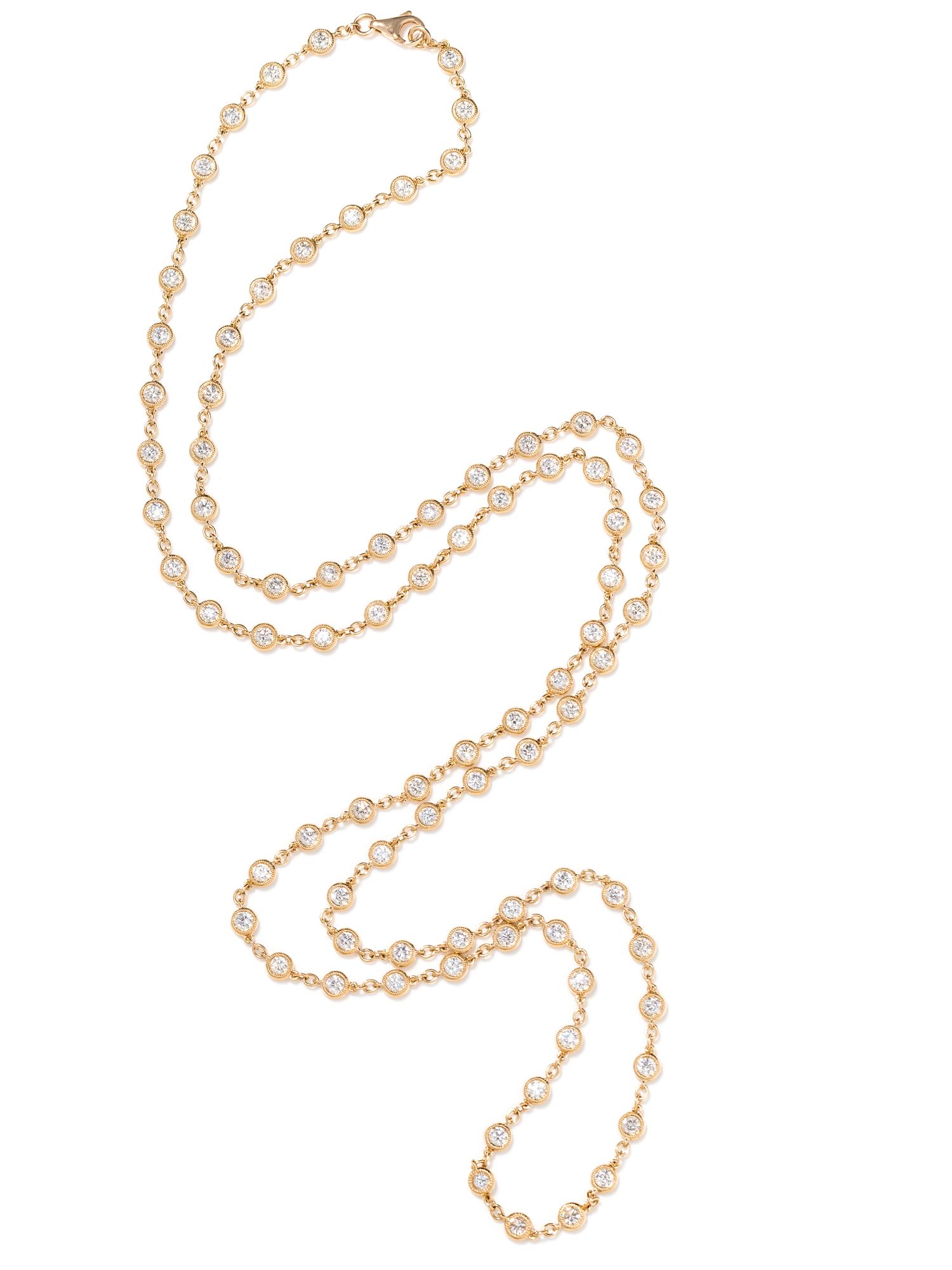 ROSE GOLD AND DIAMOND NECKLACE
