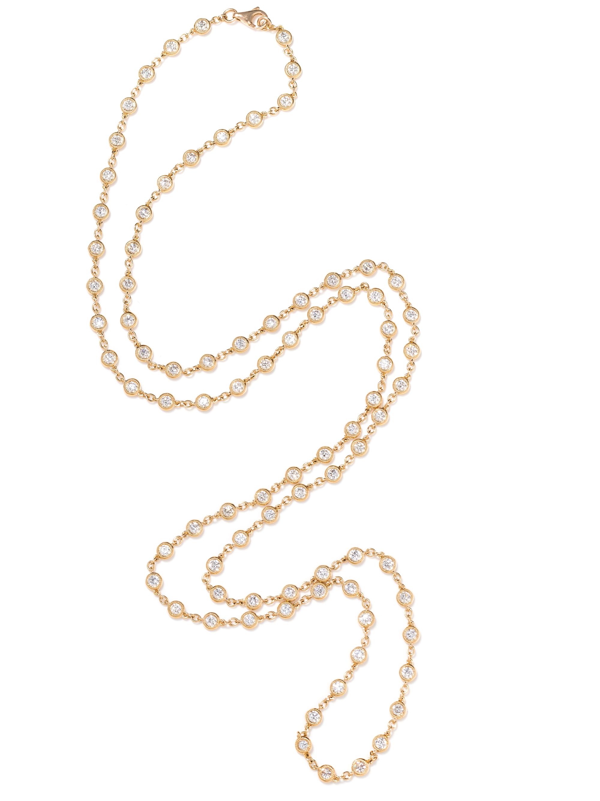 ROSE GOLD AND DIAMOND NECKLACE