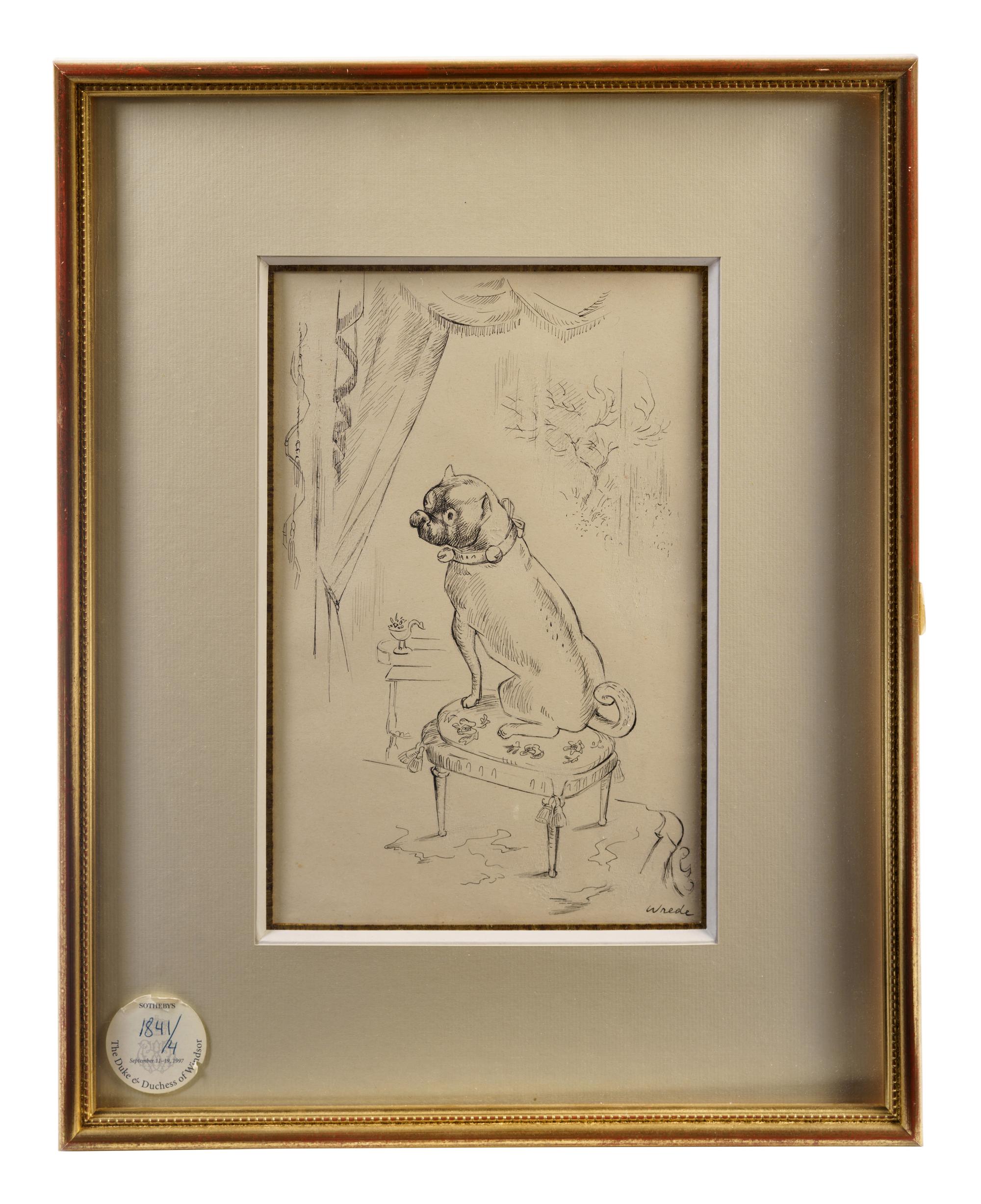 A Group of Duke and Duchess of Windsor Pug Related Items