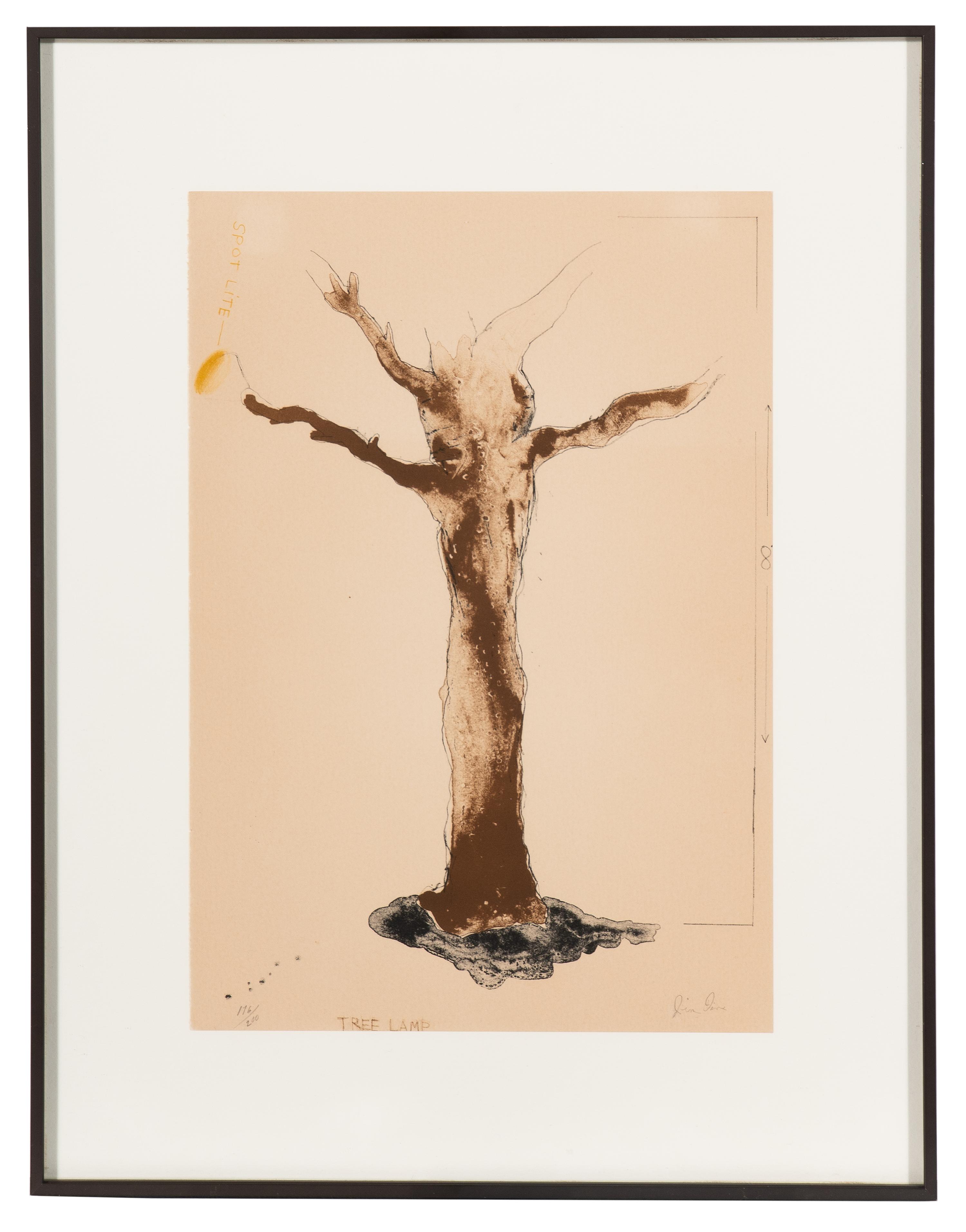 Jim Dine (American, b. 1935) — Tree Lamp (from The Picture of Dorian Gray Edition B portfolio), 1968