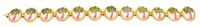 A Gianni Versace Palm Tree Disc Belt, 30" x 3".