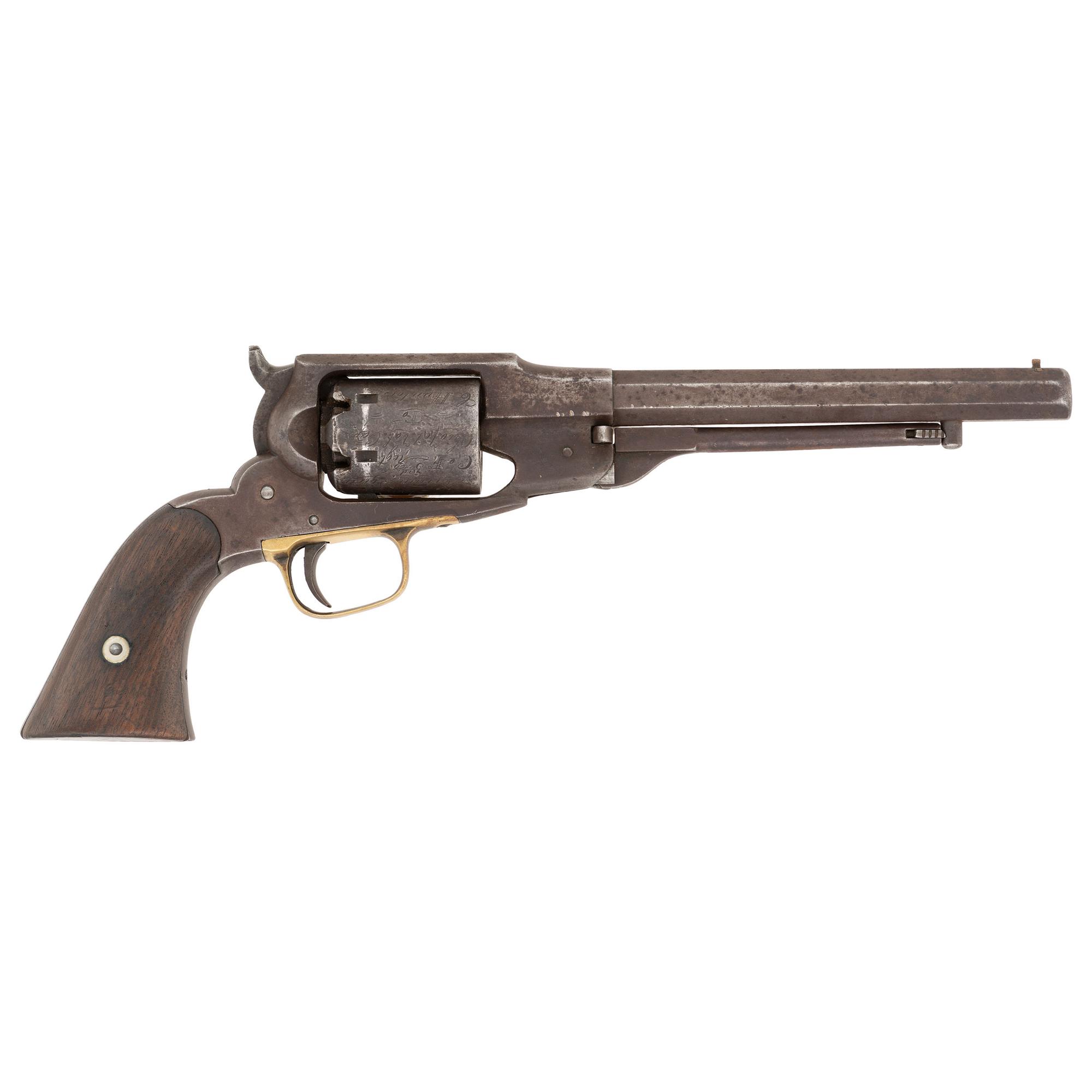 Hiram Lynn, Company F, 3rd Ohio Volunteer Cavalry, KIA Lovejoy Station, Georgia, presentation Remington-Beals Navy revolver and holster.