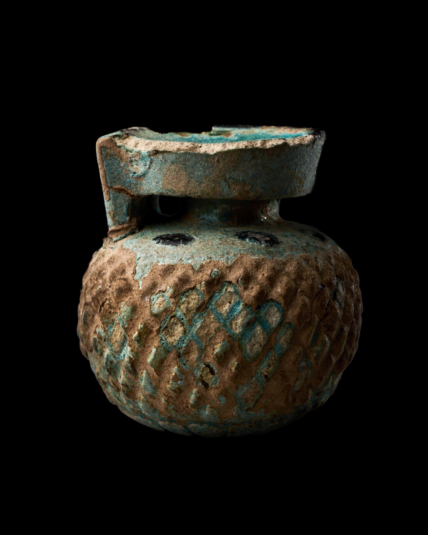 A Rhodian Faience Aryballos