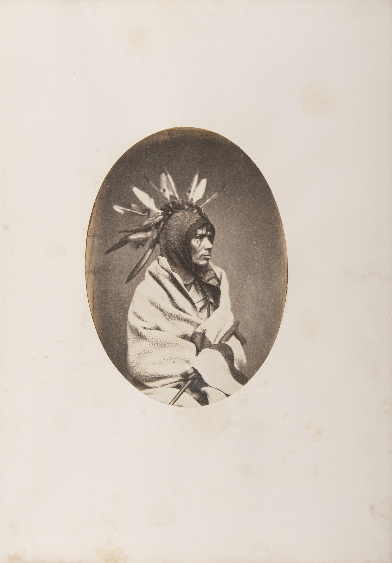 Joel Whitney, Exceptional Album Containing Large Format Photographs of Sioux Involved in the 1862 Minnesota Uprising