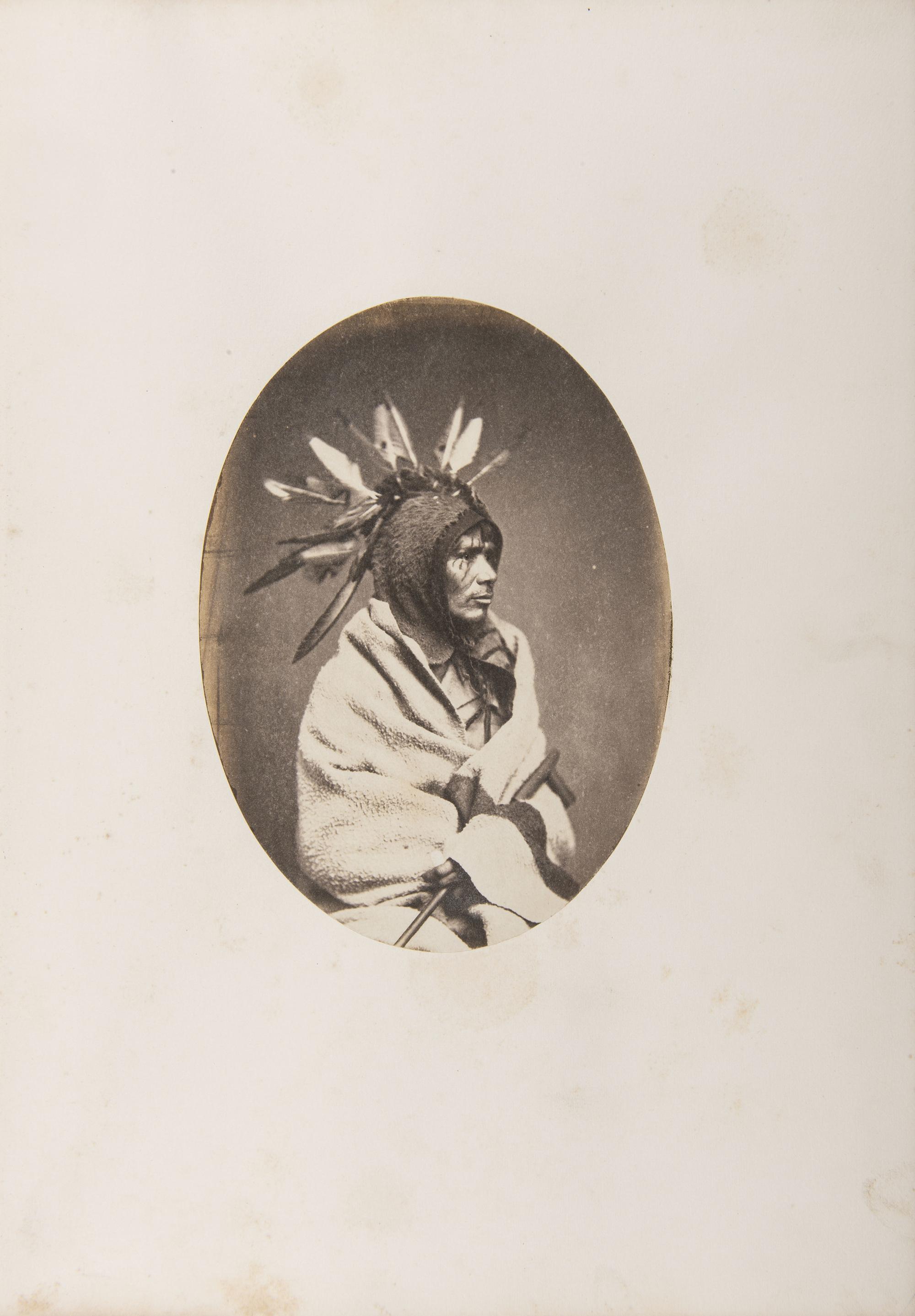 Joel Whitney, Exceptional Album Containing Large Format Photographs of Sioux Involved in the 1862 Minnesota Uprising