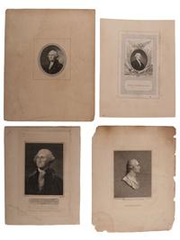 [WASHINGTON, George (1732-1799)]. A group of 13 engraved portraits of George Washington, comprising: