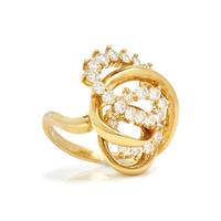 JOSE HESS, YELLOW GOLD AND DIAMOND RING