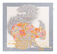 Six Designer Scarves, Including Peter Max, Ferragamo, Pucci, Gucci, and Bob Mackie, 1960-90s