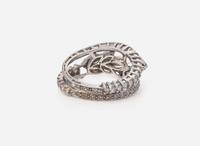 A Ladies Platinum and Diamond Ring