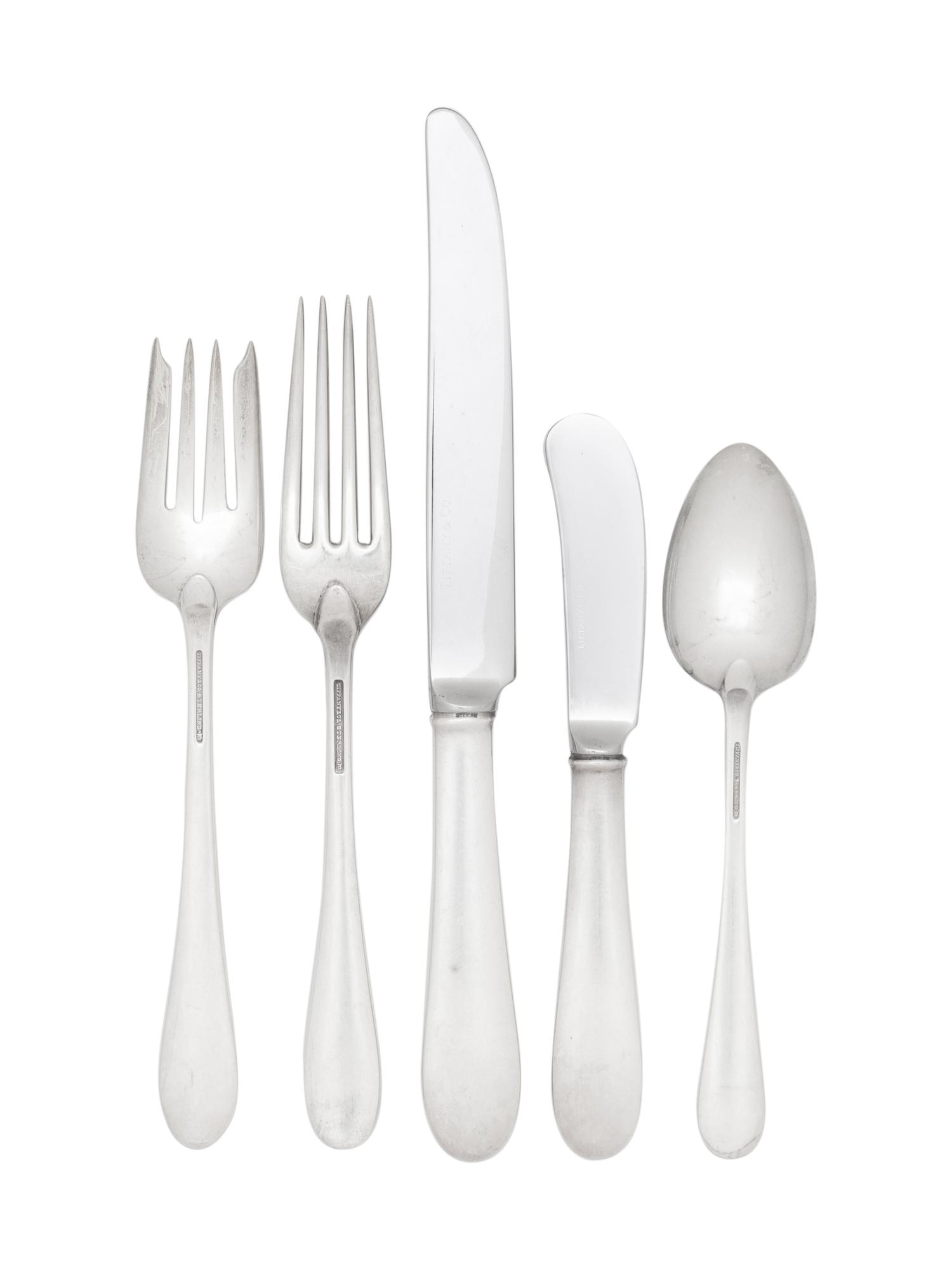 A Tiffany and Co. Silver Flatware Service