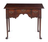A Queen Anne Carved Oak Dressing Table