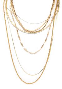 A Collection of Gold Necklace Chains and Bracelet, 59.80 dwts.