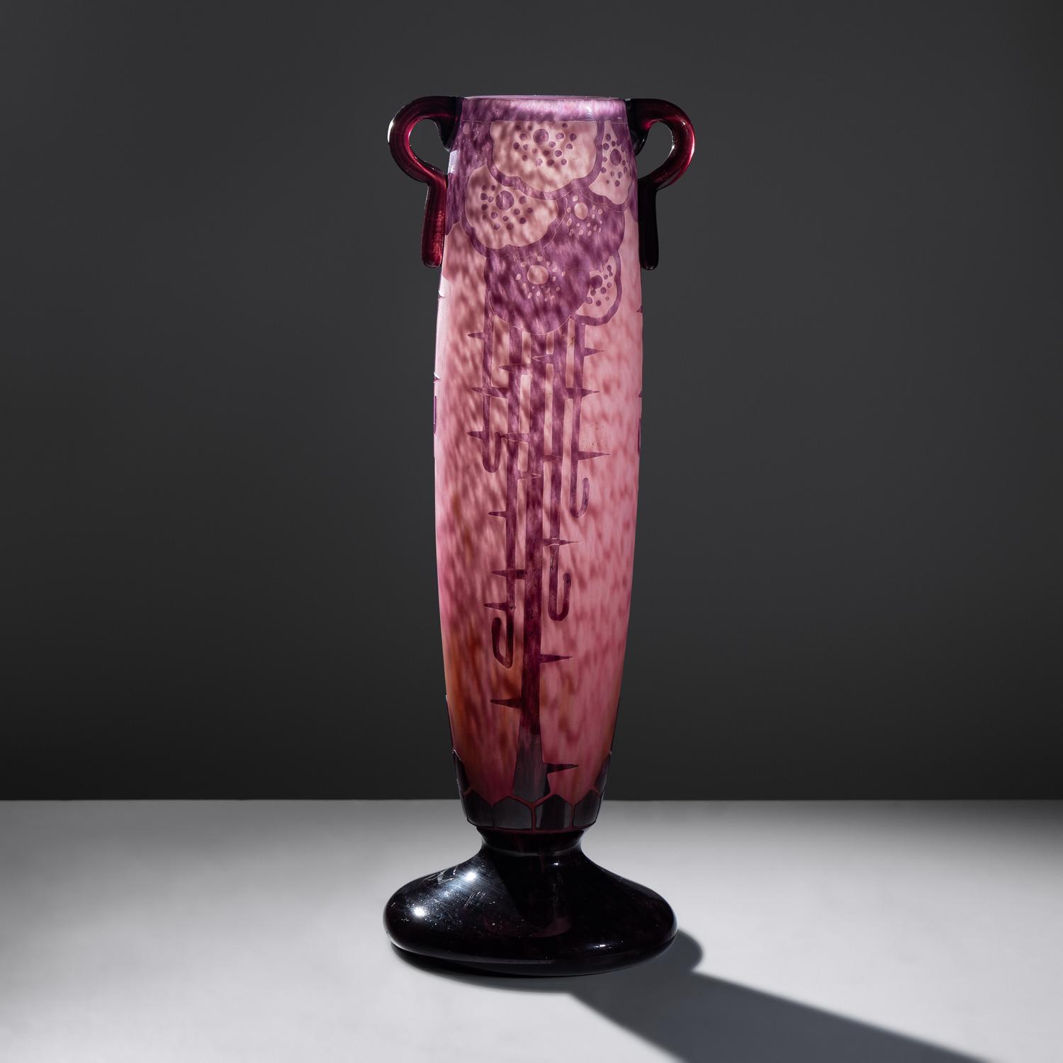 Le Verre Francais Eglantine Vase, c. 1930
