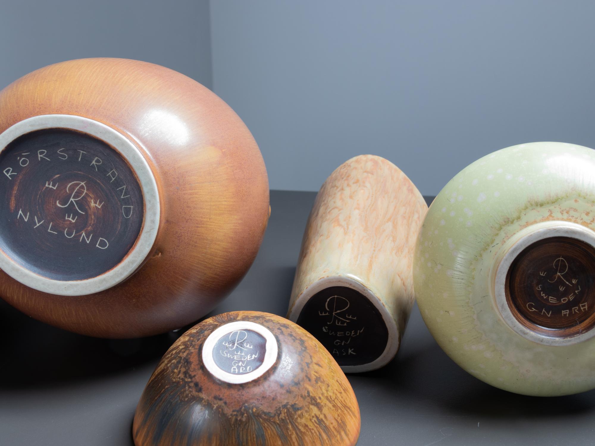 Collection of Six Vessels Rörstrand, Sweden