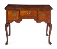 A George II Burl Walnut Dressing Table