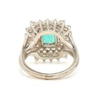 EMERALD AND DIAMOND RING