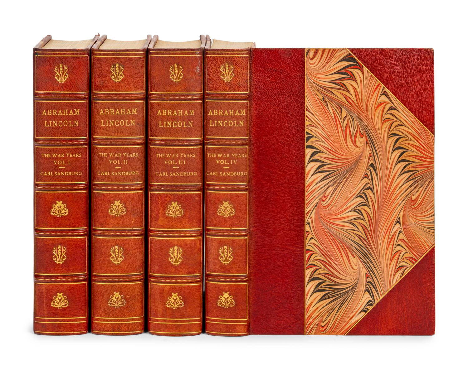 [LINCOLN] -- SANDBURG, Carl. Abraham Lincoln. The War Years . New York: Harcourt, Brace & Company, 1939.