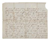 LINCOLN, Abraham (1809-1865). Autograph manuscript of the humorous "Bass-Ackwards" story. [Presumably Springfield, Illinois, ca. 1845-1850.]