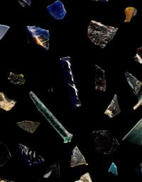 A Collection of Roman Millefiori, Mosaic, and Reticelli Glass Fragments