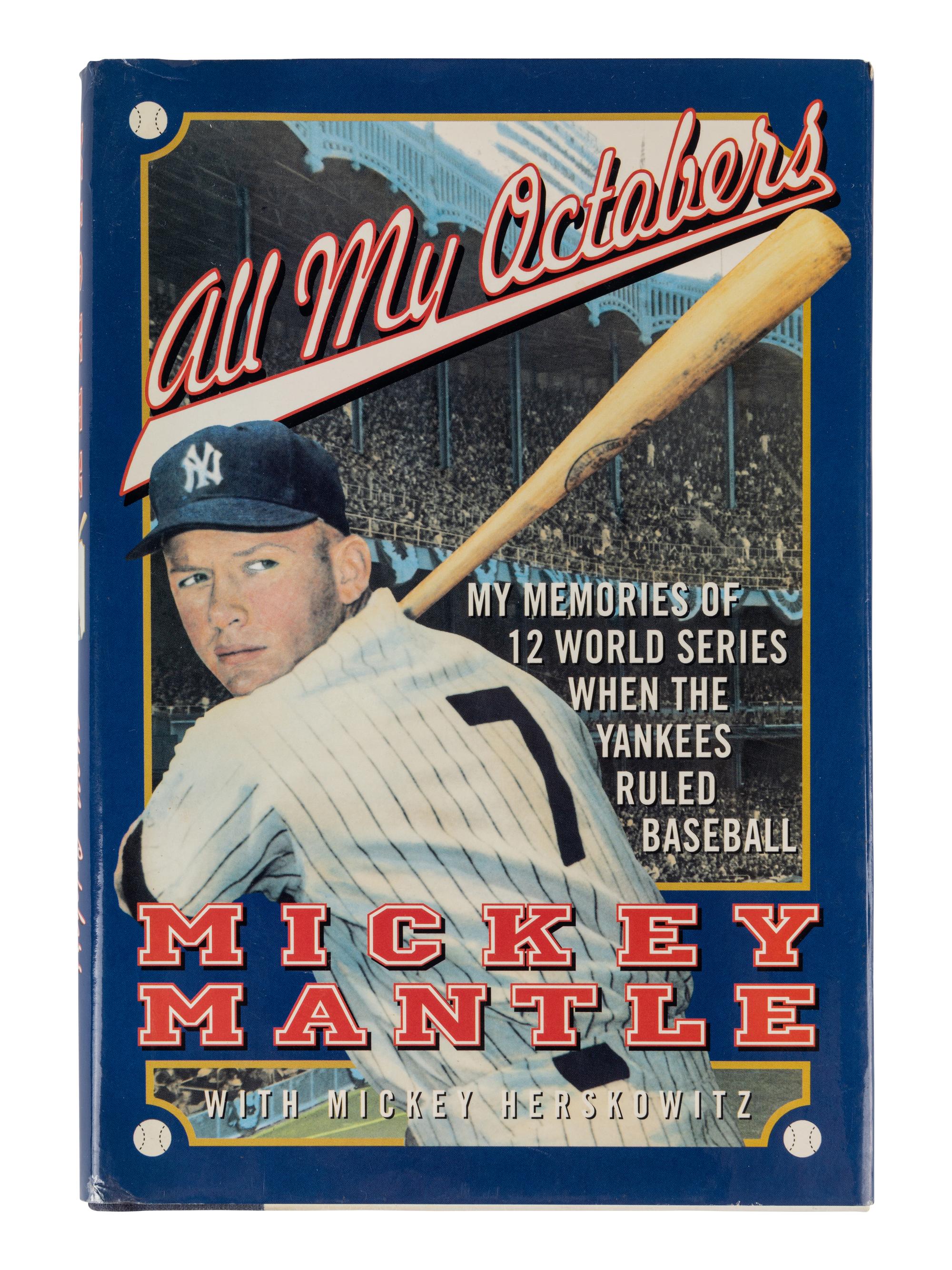A Group of New York Yankees Items Including Mickey Mantle Signed Autograph,