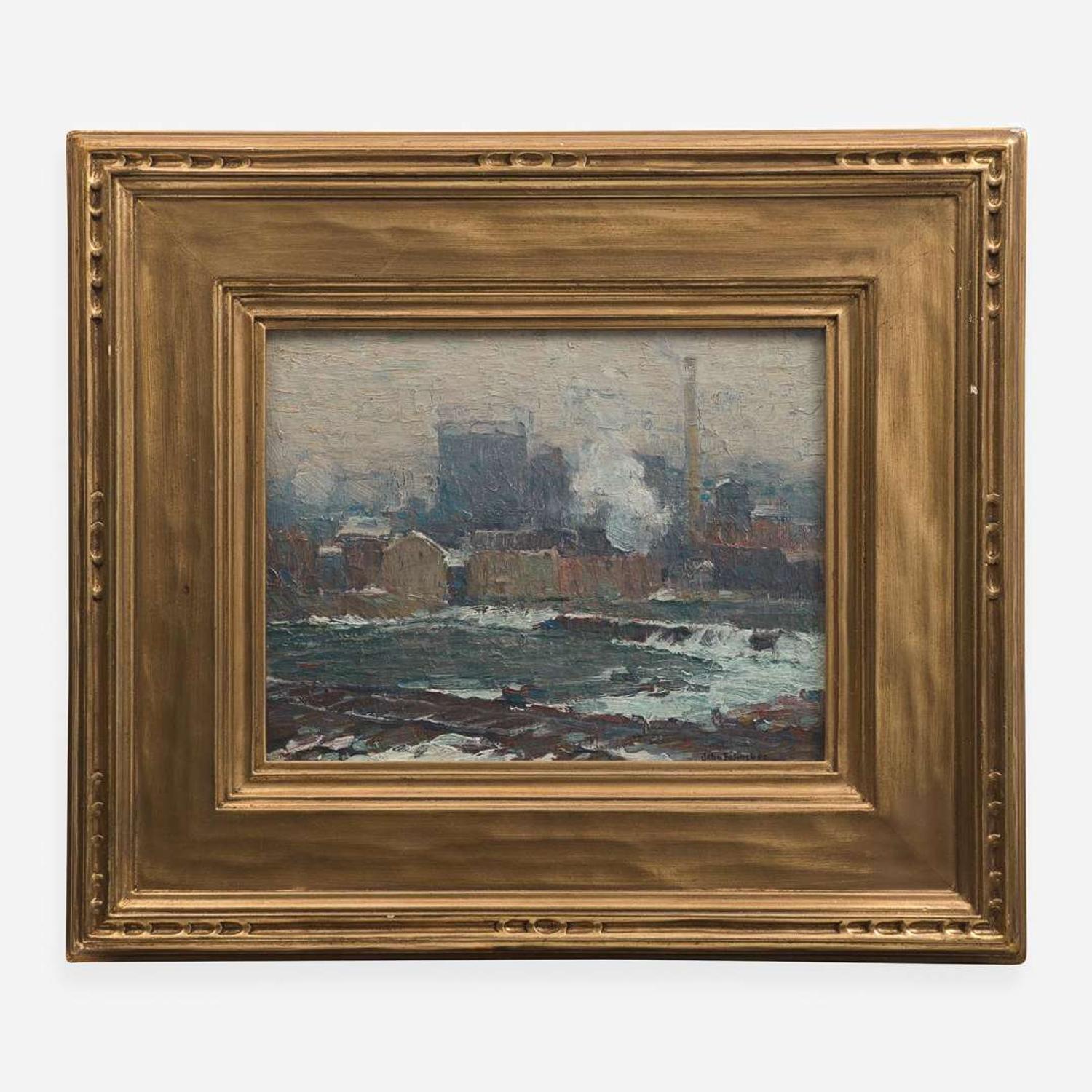 John Fulton Folinsbee (American, 1892-1972) Factories (Factories in Winter)