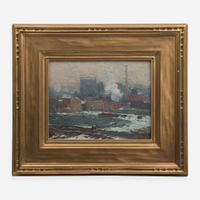 John Fulton Folinsbee (American, 1892-1972) Factories (Factories in Winter)