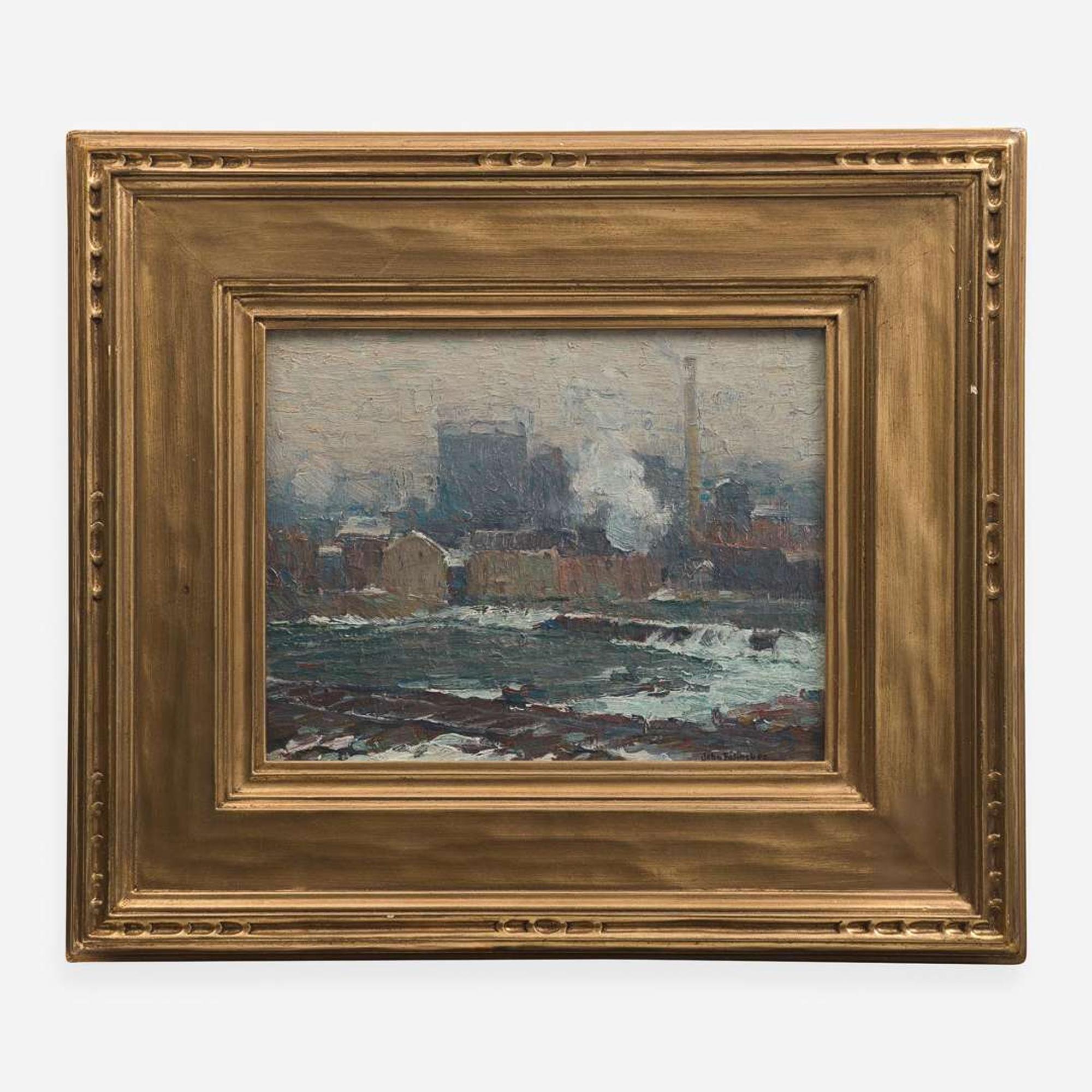 John Fulton Folinsbee (American, 1892-1972) Factories (Factories in Winter)