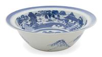 A Chinese Export Porcelain Punch Bowl Diameter 18 1/4 inches.
