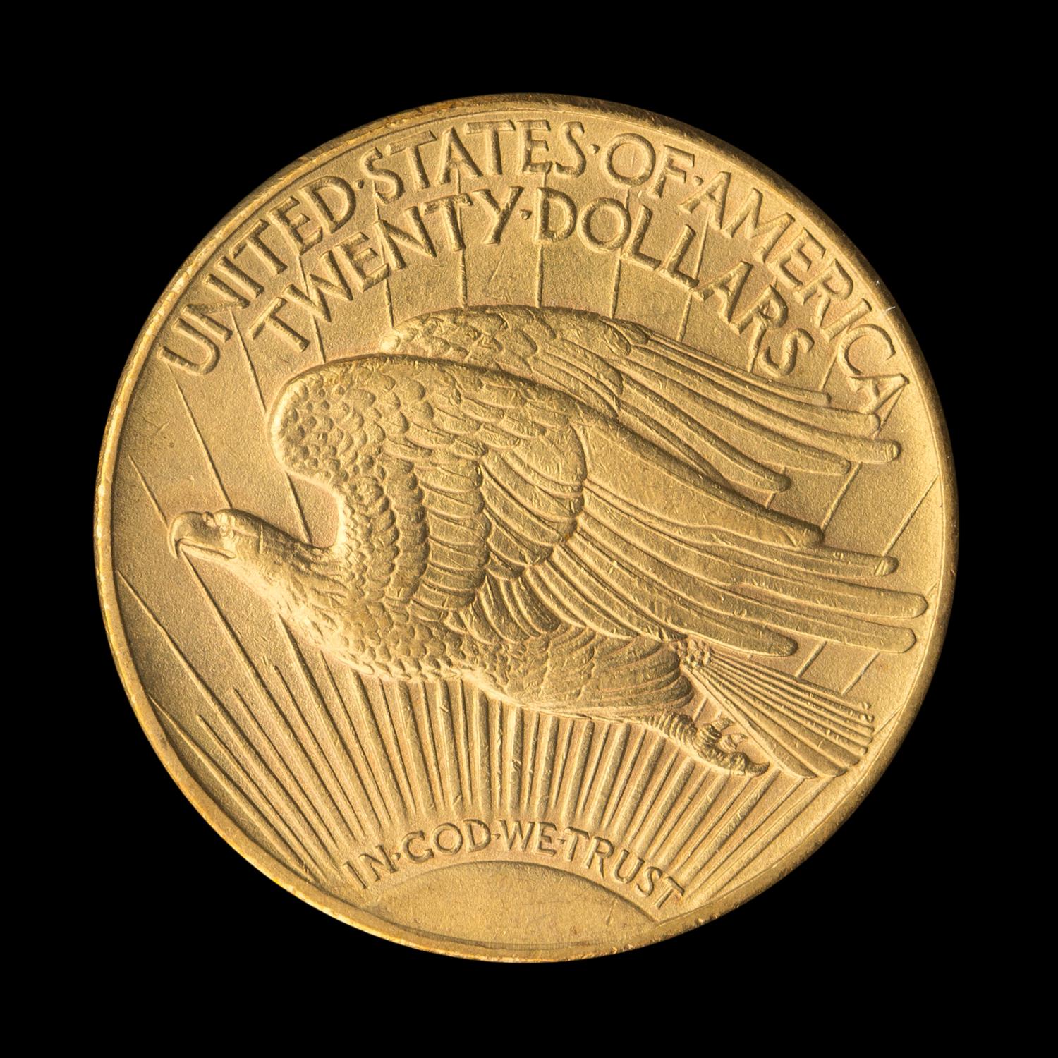 A United States 1910-D St. Gaudens $20 Gold Coin