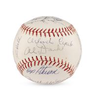 A 1964 San Francisco Giants Team Signed Autograph Baseball Featuring Willie Mays and Multiple Hall of Famers (PSA Letter of Authenticity),