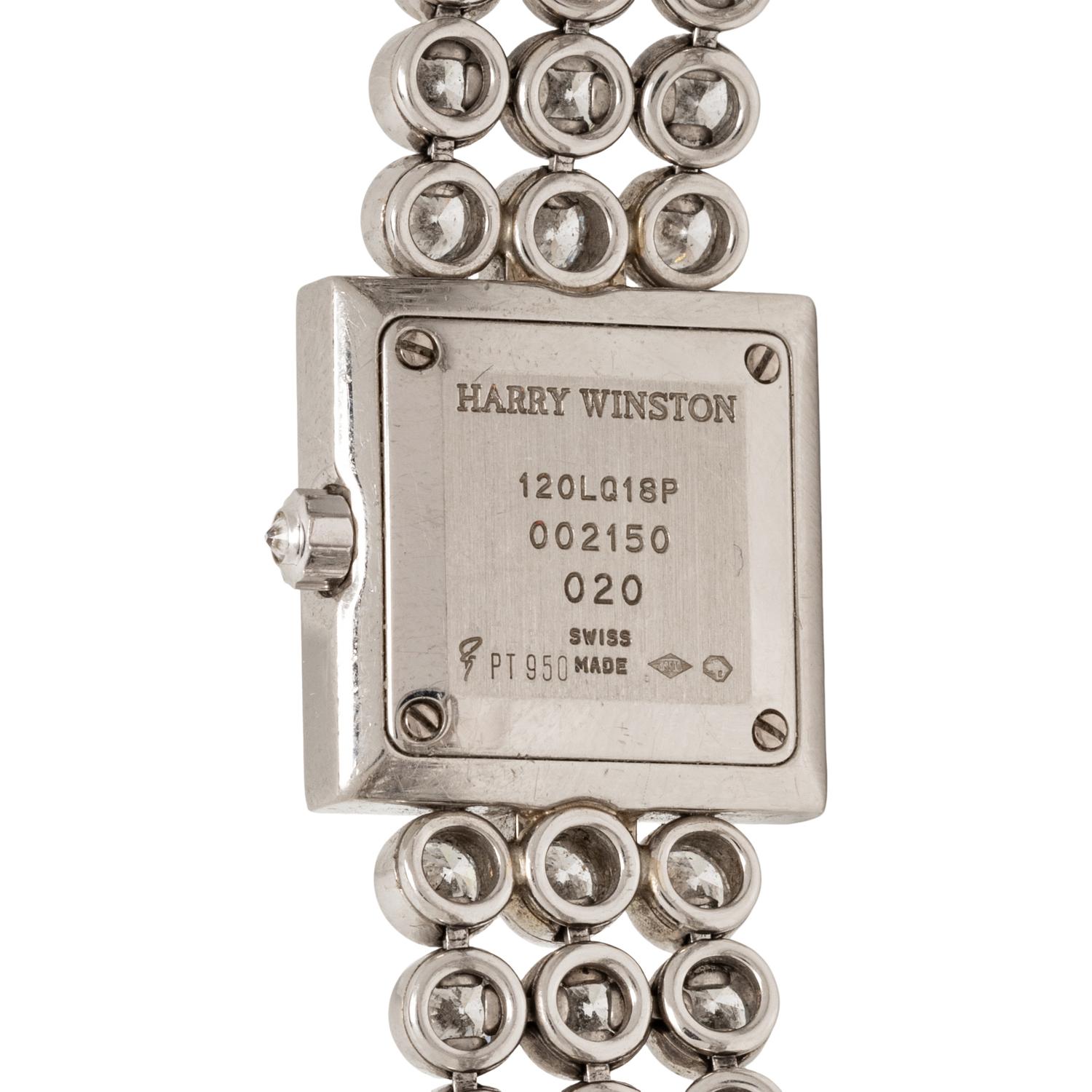 HARRY WINSTON, DIAMOND AND PLATINUM 'SIGNATURE' WATCH