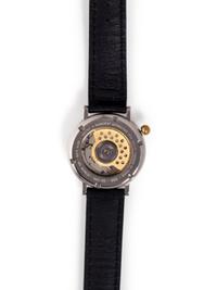 ALAIN SILBERSTEIN, STAINLESS STEEL LIMITED EDITION 'ARKITEK' WRISTWATCH