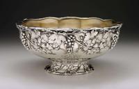 Sterling silver punch bowl gorham corporation, providence, ri, late 19th/20th century