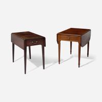 Two Federal or George III mahogany pembroke tables circa 1800-1810