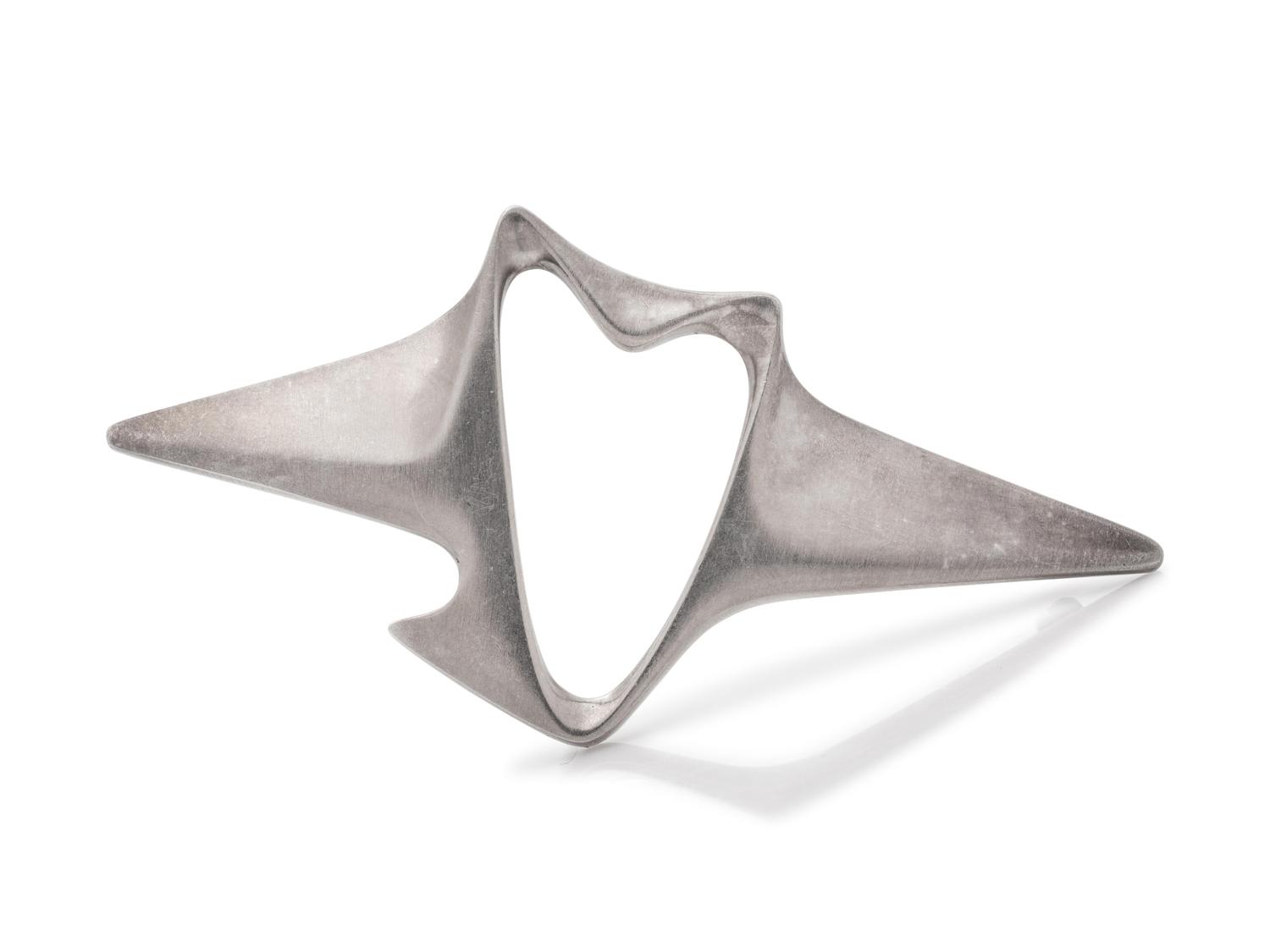 A Modernist Sterling Silver Brooch, Henning Koppel for Georg Jensen,