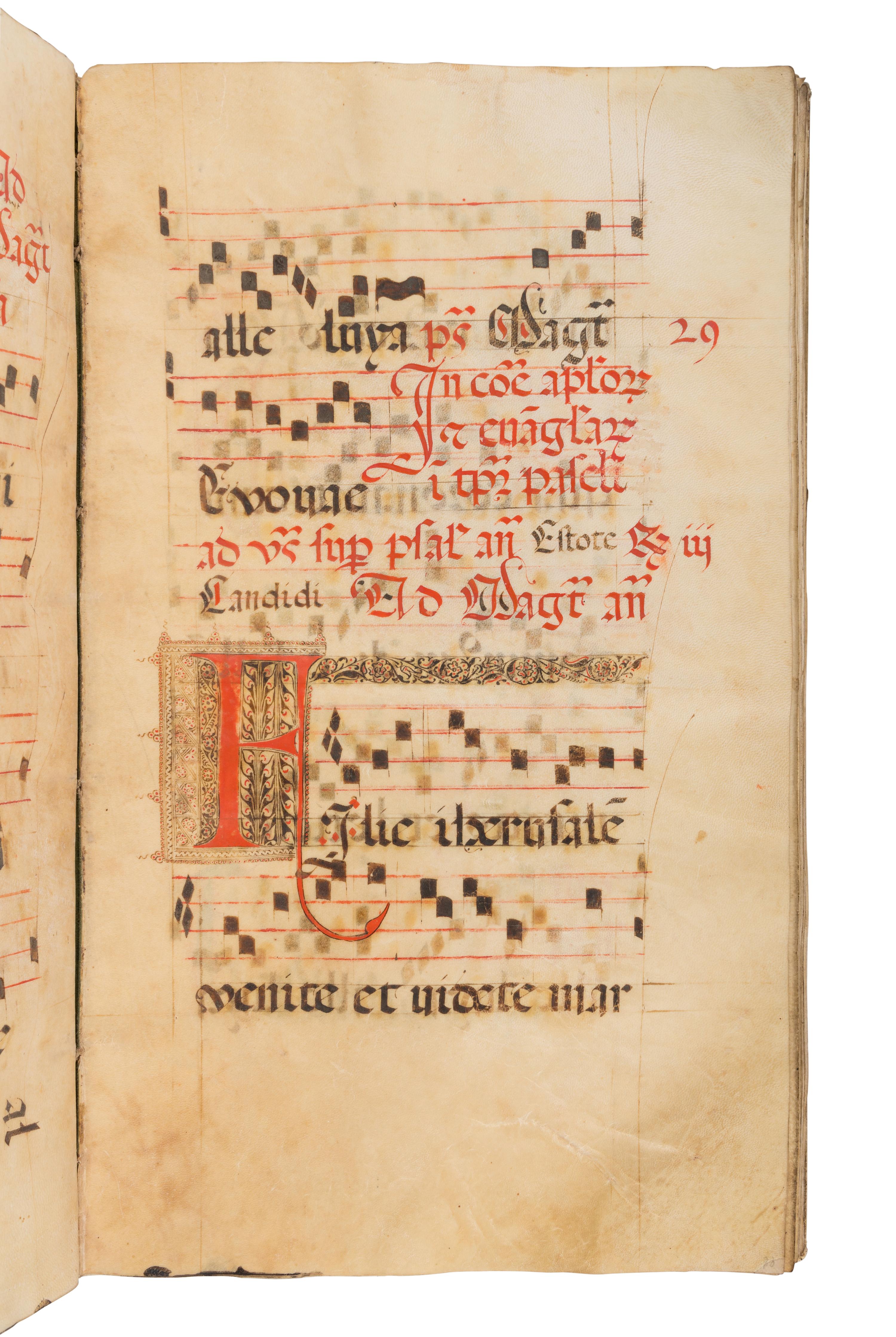 POLISH CHOIR BOOK Sanctoral, use of Dominicans, in Latin, illuminated manuscript on parchment [Poland, 1559]